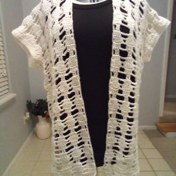 Other - Handmade crochet beach cover-up